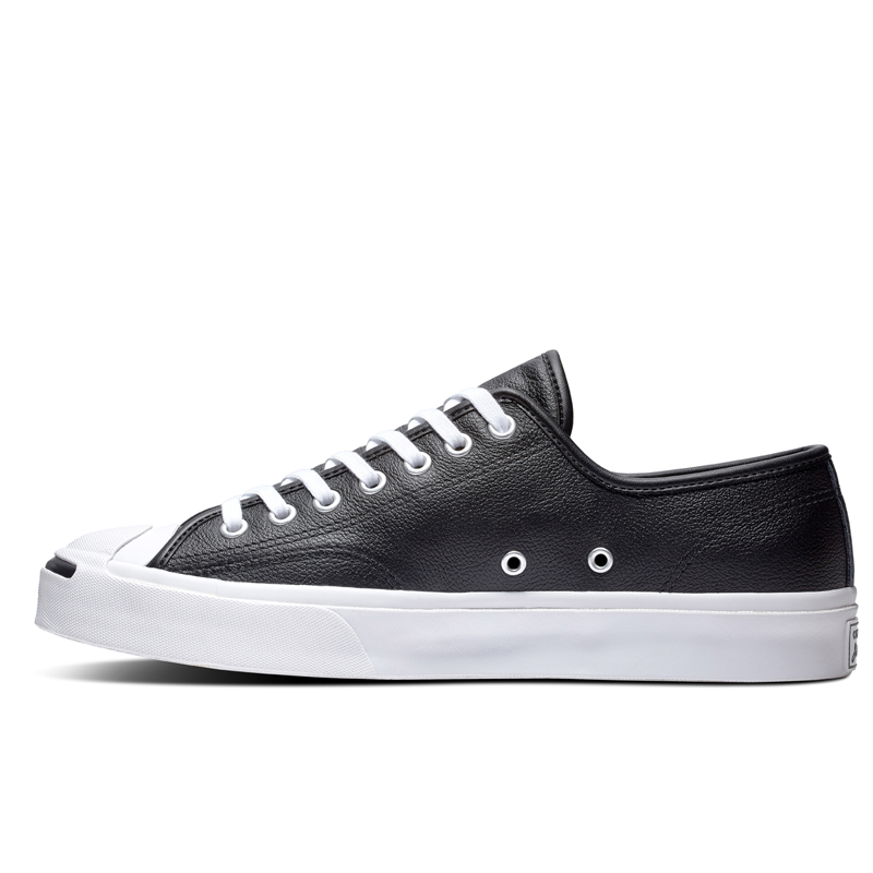 Giày Converse Jack Purcell Leather Black - Low Giày Converse Jack Purcell Leather Black - Low