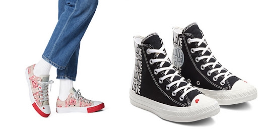 BST Converse Love Fearlessly - nên chọn đỏ rực rỡ hay đen huyền bí?