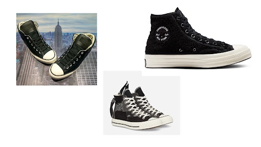 Các mẫu giày sneaker Converse cổ cao đen độc lạ - nên thử 1 lần