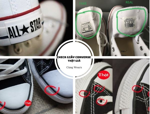 Cách nhận biết giày Converse chính hãng cùng Wearx