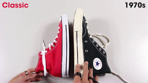 Điểm khác nhau giữa Converse 1970s và Classic dễ nhận biết nhất là gì?