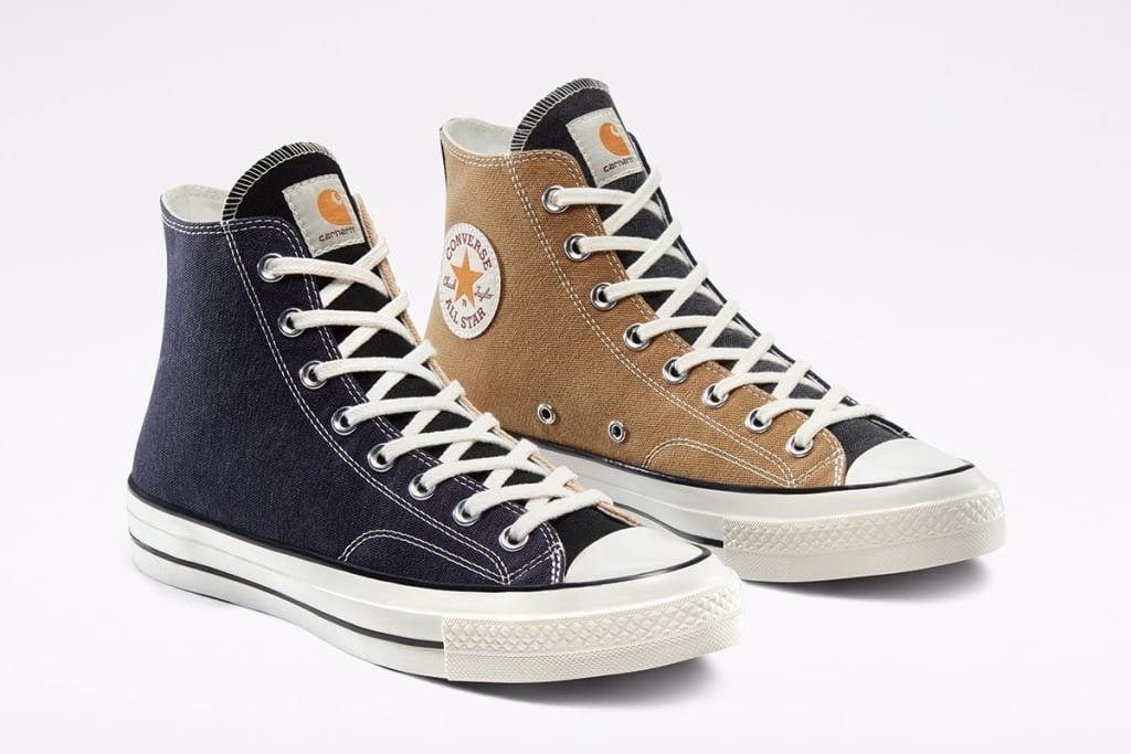 Tạo hình phá cách từ những mẫu giày Converse hai màu