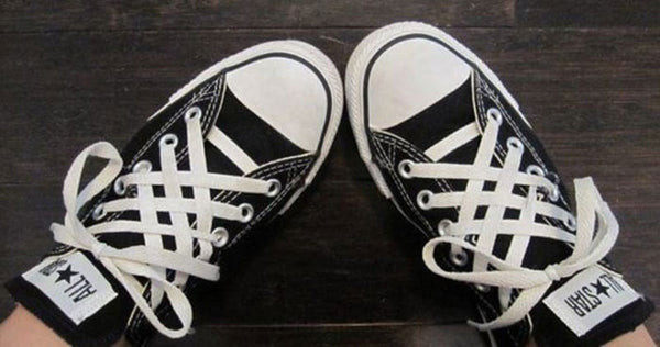Buá»™c dÃ¢y giÃ y Converse kiá»ƒu Lattice (máº¯t cÃ¡o)