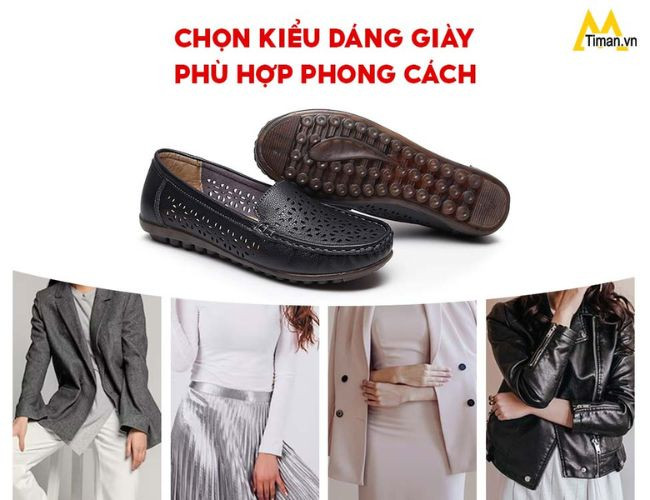 Cách chọn giày lười nữ cao cấp với kiểu dáng phù hợp phong cách cá nhân