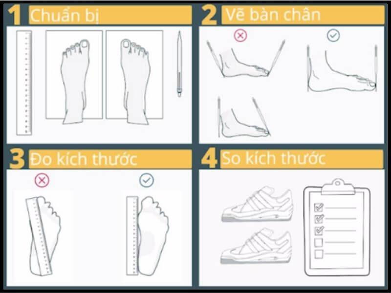Cách đo size giày nữ chuẩn xác