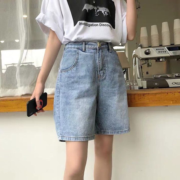 cách phối đồ với quần short jeans sành điệu