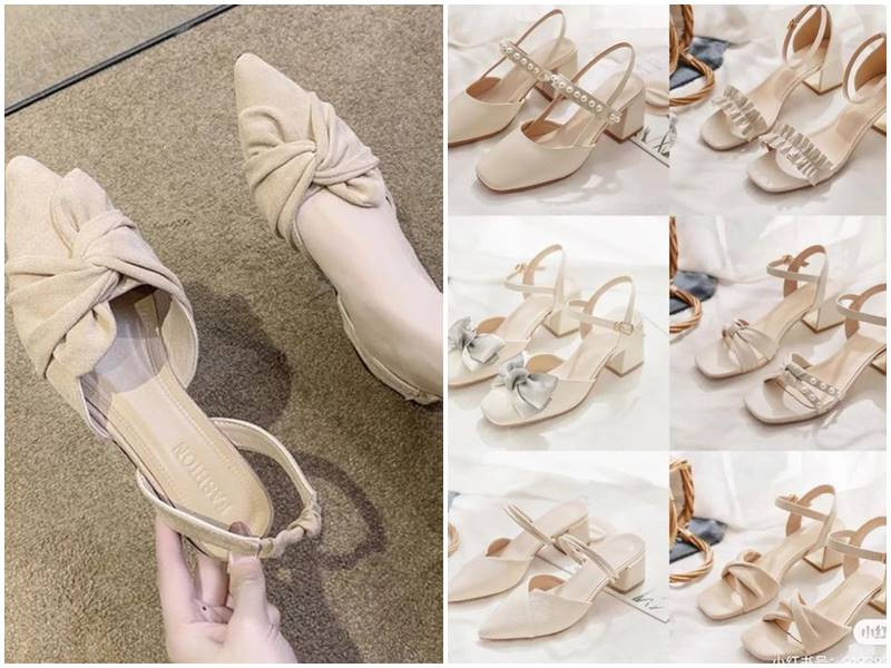 Đôi giày sneaker trắng sạch sẽ, lựa chọn năng động khi mặc áo dài đi học