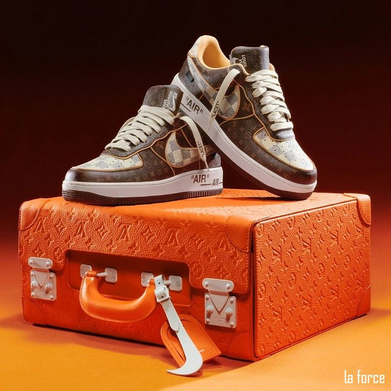 Đôi giày thể thao kết hợp giữa Air Force 1 và Louis Vuiton