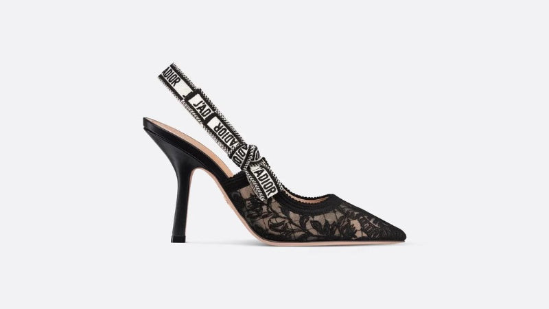 Giày Dior J'Adior đen trắng