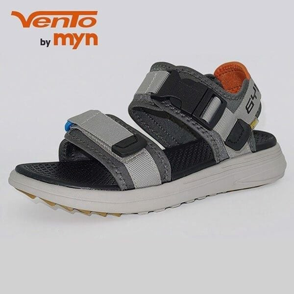 Giày sandal nữ cá tính NB38 quai ngang, đế chunky màu đen phong cách
