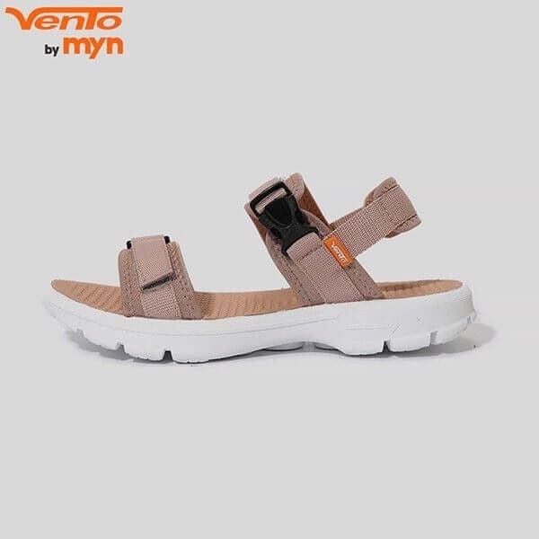 Giày sandal nữ cá tính Streetwear 07007 đế cao màu be pastel