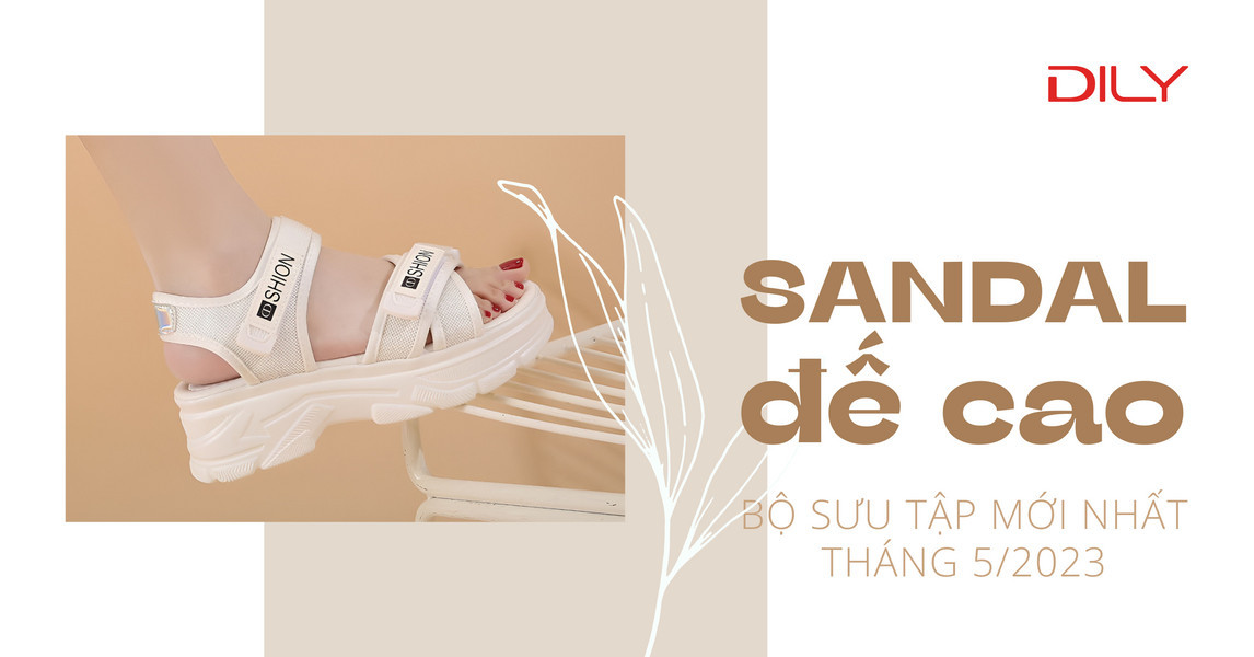 Giày sandal nữ đế cao thời thượng, phong cách hiện đại