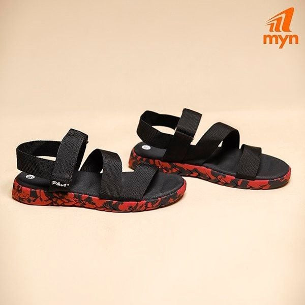 Giày sandal nữ đi học cấp 3 phối màu lạ mắt