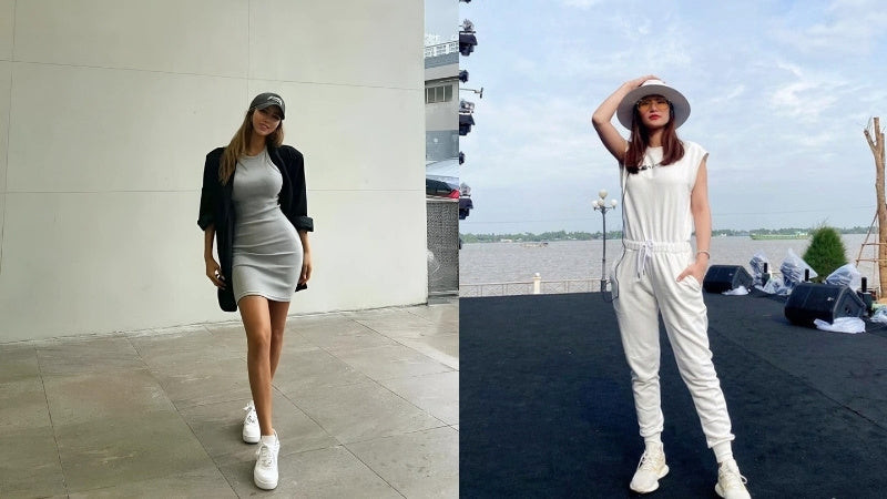 Giày sneaker nữ là item linh hoạt, dễ dàng phối hợp nhiều trang phục, tạo phong cách riêng