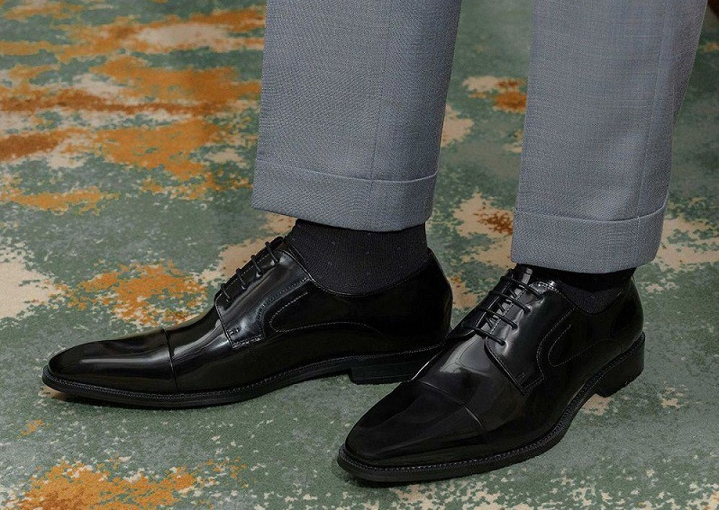 Giày tây công sở Cap Toe Derby da bóng