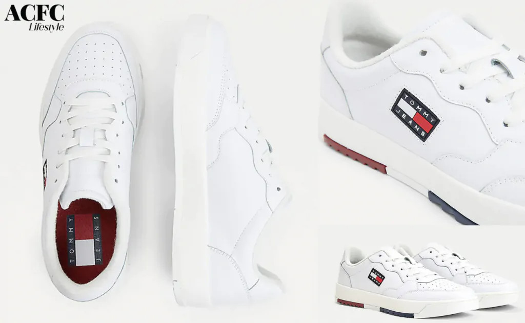 Giày Tommy Hilfiger với cách buộc dây giày ziczag cơ bản