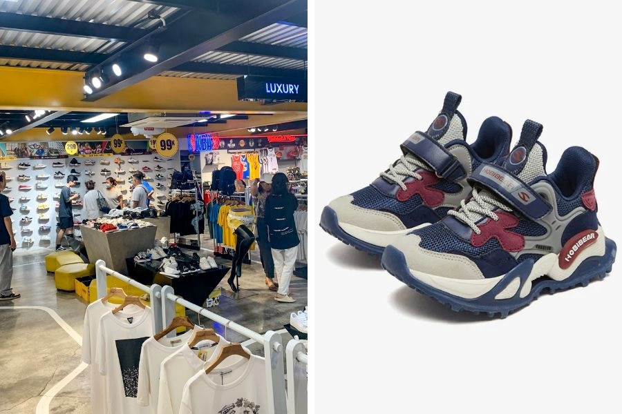 Không gian hiện đại của Fandy Store, một shop giày thể thao ở Đà Nẵng