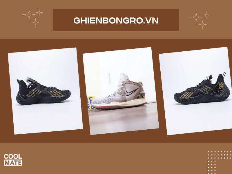Không gian trưng bày giày bóng rổ tại Ghienbongro.vn