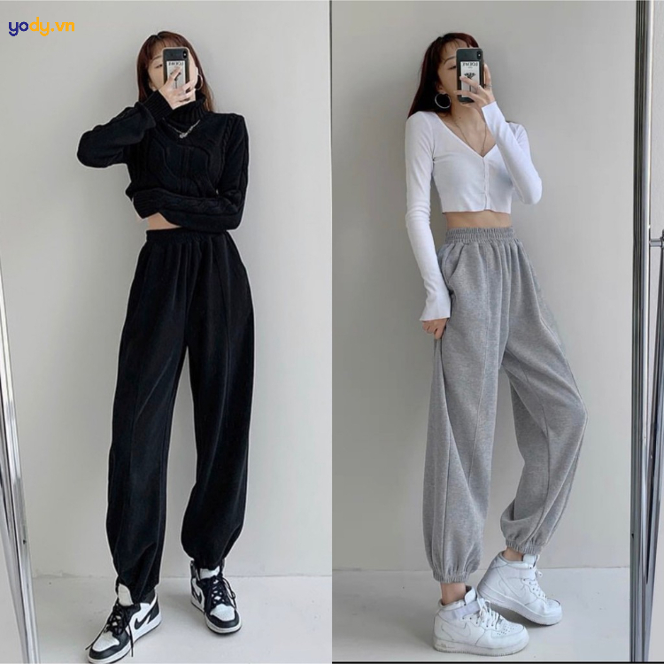 Lựa chọn phụ kiện đi kèm khi mặc quần vải đi giày thể thao nữ