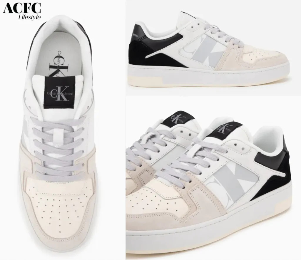 Mẫu giày Calvin Klein được thắt dây kiểu ziczac đẹp mắt