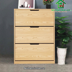 Mẫu tủ đựng giày dép hiện đại với nhiều ngăn lưu trữ