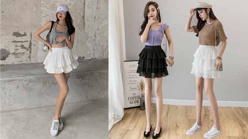 Mẹo phối giày phù hợp với váy ngắn xếp ly theo từng hoàn cảnh