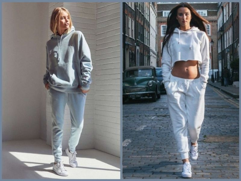 Năng động, thời trang khi phối áo hoodie, quần jogger và giày thể thao nữ