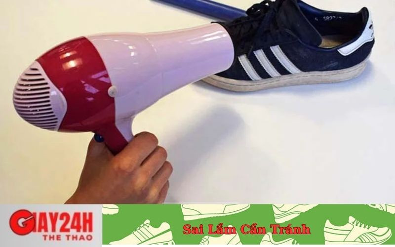 Sai Lầm Cần Tránh Khi Làm Khô Giày