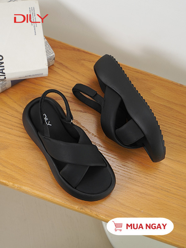 Sandal bệt nữ đế bánh mì