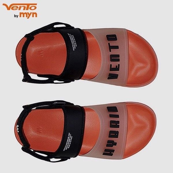 Sandal nữ cá tính FL18 đế cao, quai trong suốt màu cam nổi bật