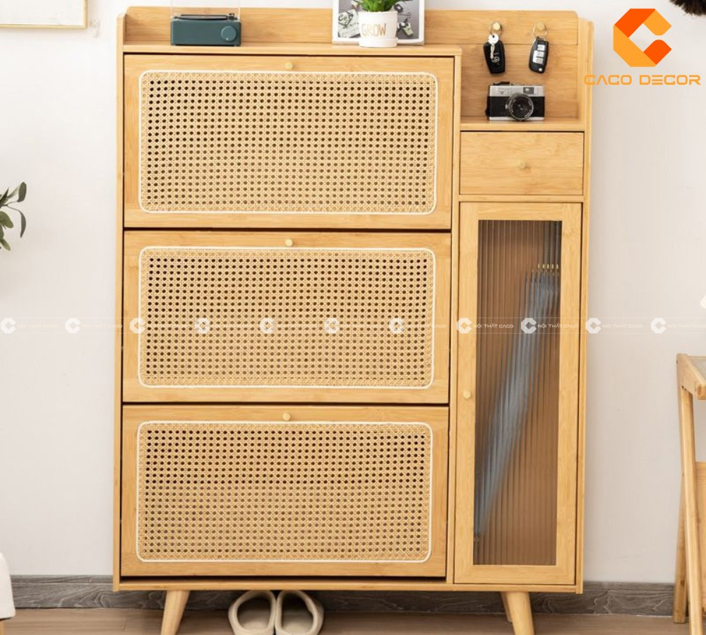 Tủ đựng giày dép cửa lật thông minh tiết kiệm không gian
