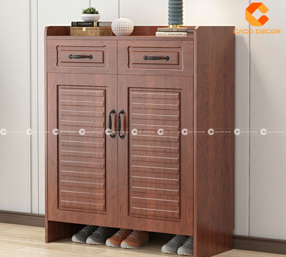 Tủ đựng giày dép làm từ gỗ sồi tự nhiên bền đẹp