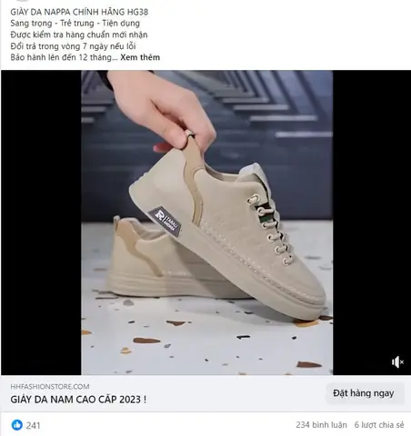12 Mẫu Content Bán Giày Quảng Cáo Facebook Hiệu Quả