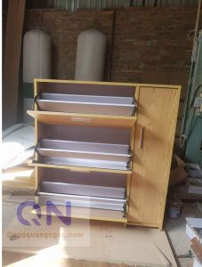 Mẫu tủ giày thông minh giá rẻ tại Hà Nội kết hợp ghế ngồi tiện lợi