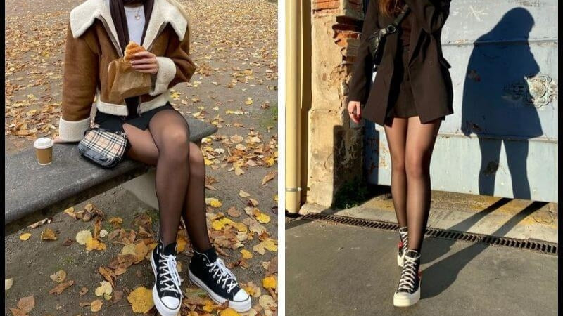 Kết Hợp Quần Tất Với Giày Thể Thao: Bí Quyết Đỉnh Cao Mọi Phong Cách
