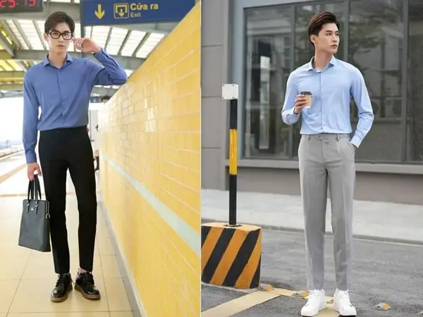 Hướng Dẫn Phối Áo Sơ Mi Quần Tây Giày Thể Thao Chuẩn Phong Cách Hướng Dẫn Phối Áo Sơ Mi Quần Tây Giày Thể Thao Chuẩn Phong Cách
