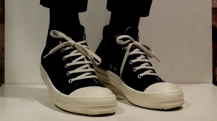 Cách buộc dây giày Rick Owens cổ thấp
