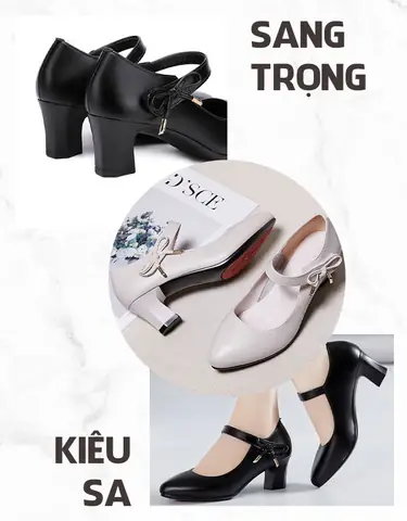 Hướng dẫn phối giày cao gót với đầm xòe màu đen chuẩn đẹp