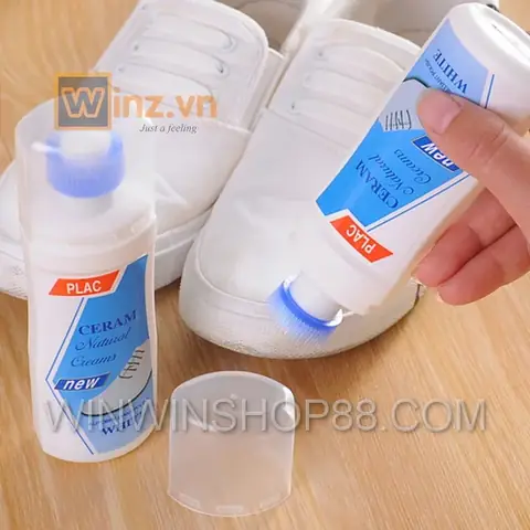 Chai xịt trắng giày Plac kèm đầu cọ Chai xịt trắng giày Plac kèm đầu cọ
