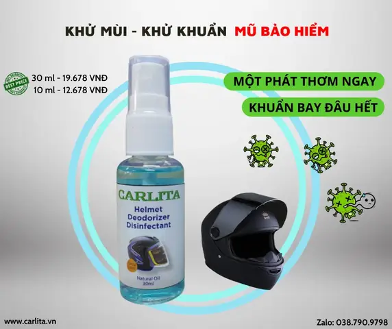 Đánh Giá Chi Tiết Chai Xịt Khử Mùi Nón Bảo Hiểm Và Giày Hiệu Quả