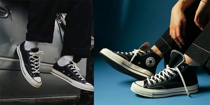 Giày Converse cổ cao hay thấp: Đâu là lựa chọn dễ phối đồ hơn?