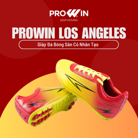 Giày đá bóng sân cỏ nhân tạo trẻ em Prowin Los Angeles màu trắng