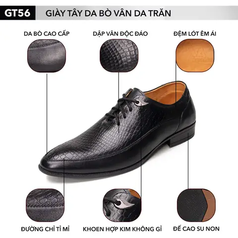 Sự lịch lãm và phong cách của giày tây nam GT56 Sự lịch lãm và phong cách của giày tây nam GT56