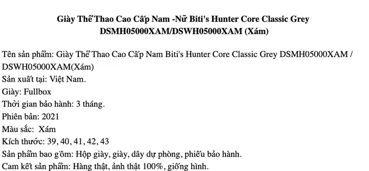 Đánh Giá Giày Thể Thao Biti's Hunter Cao Cấp Nam DSM064233DEN