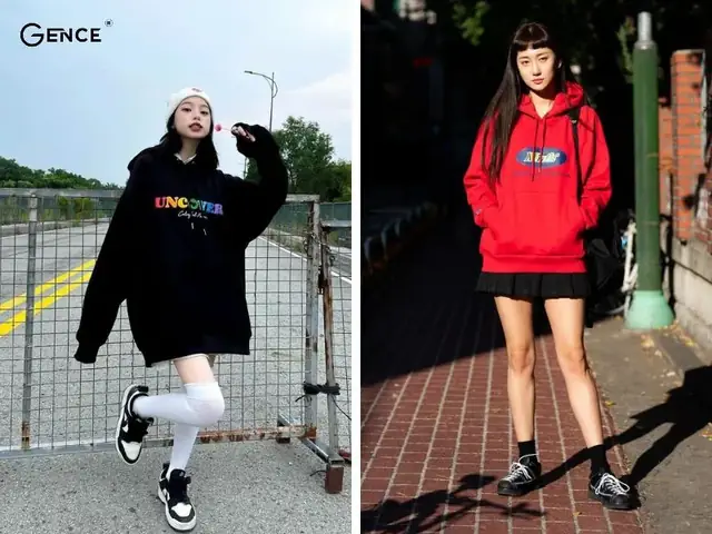 Kết hợp áo hoodie với giày thể thao đen Kết hợp áo hoodie với giày thể thao đen