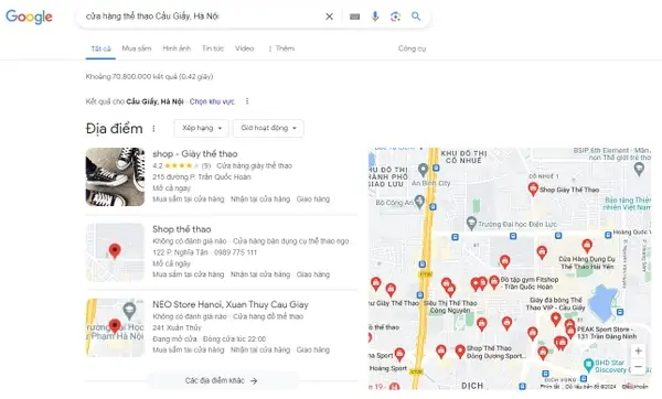 Top 5 Cửa Hàng Giày Thể Thao Nam Uy Tín Tại Cầu Giấy, Hà Nội
