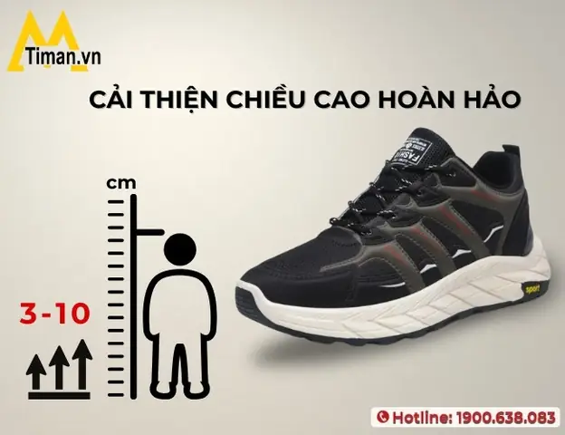 Top 7 Giày Thể Thao Tăng Chiều Cao Nam Cao Cấp Đáng Mua Nhất