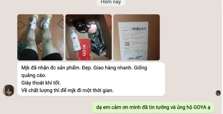 Review khách hàng về sản phẩm GOYA Review khách hàng về sản phẩm GOYA