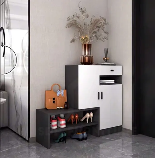 Kệ giày thông minh tiết kiệm diện tích kết hợp ghế ngồi