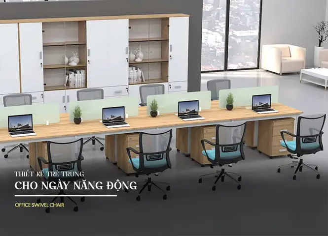 Ghế xoay văn phòng – Thiết kế trẻ trung cho ngày năng động